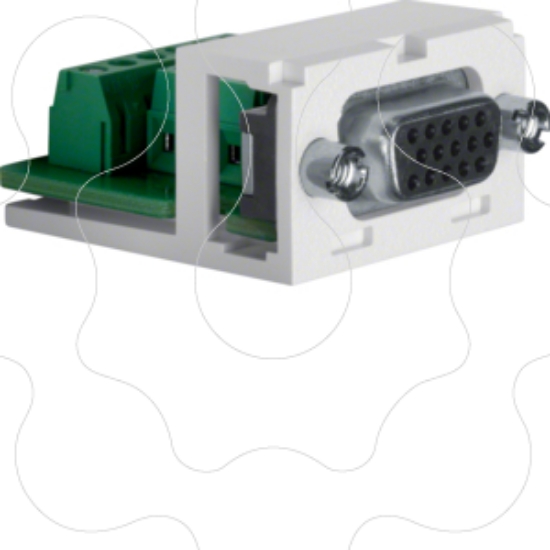 Imagem de Kit modular 1x VGA D-sub, branco