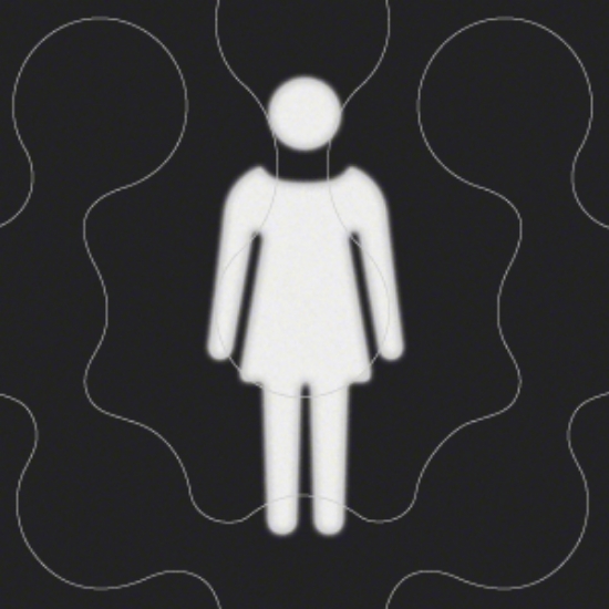 Imagem de Etiq. sinaliz. LED quadrado “mulher”