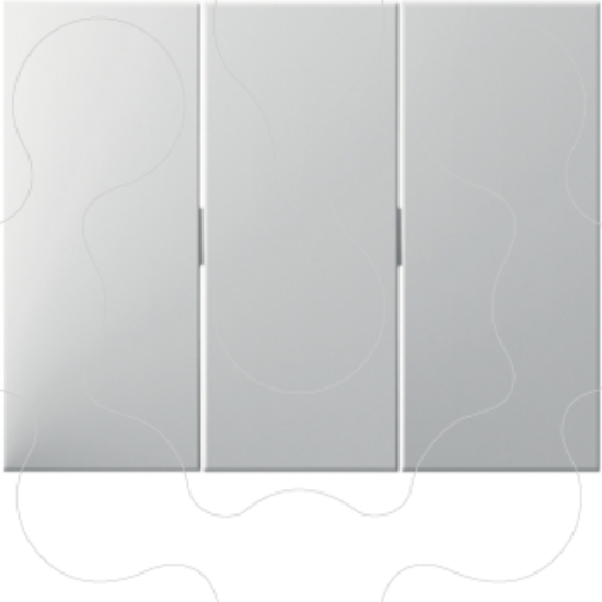 Imagem de K.1/K.5 - tecla tripla, branco
