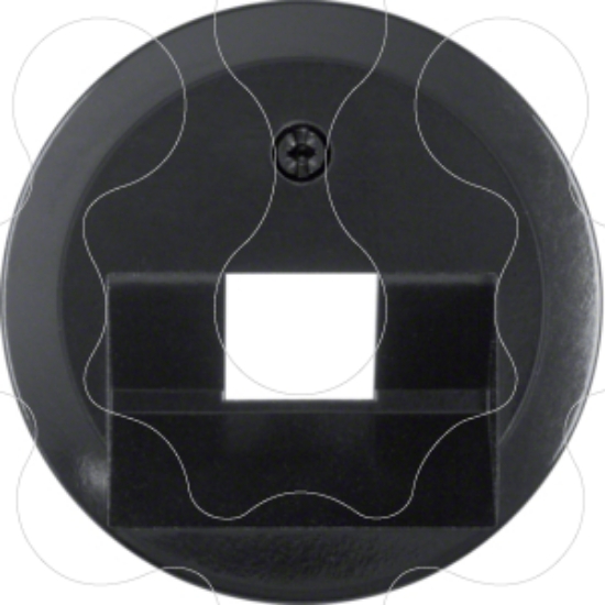 Imagem de 1930/Gls/Plzz - esp. RJ45 simples, preto