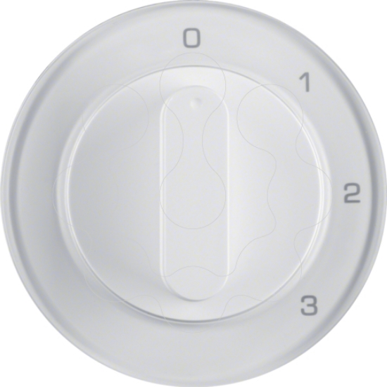 Imagem de R.1/R.3 - botão rotativo 0-1-2-3, branco