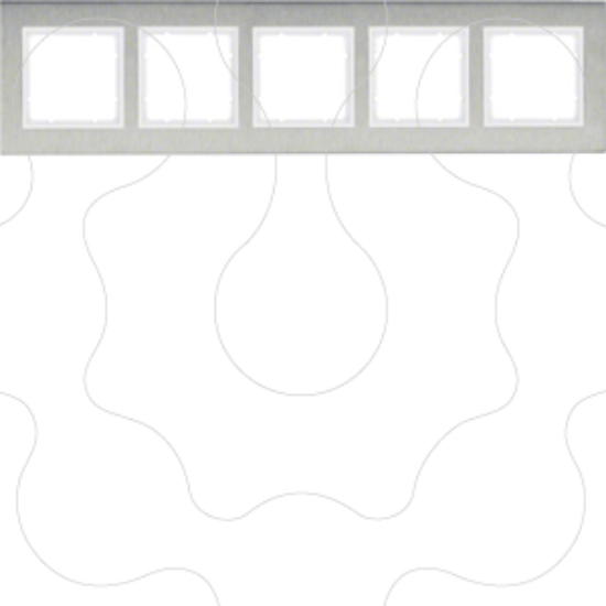 Imagem de B.7 - quadro x5 horiz, Inox/branco mate