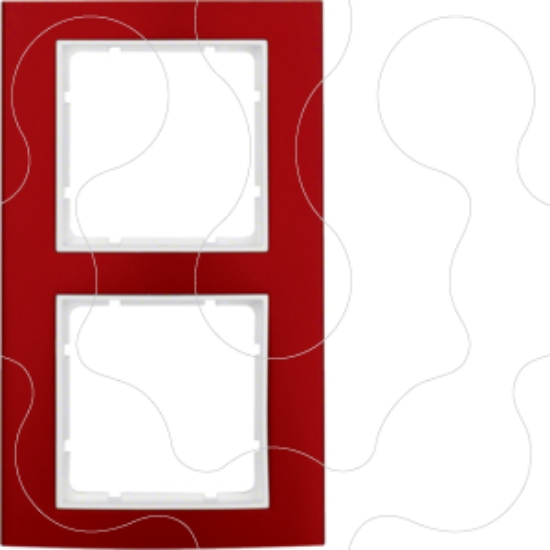 Imagem de B.3 - quadro x2, encarnado/branco