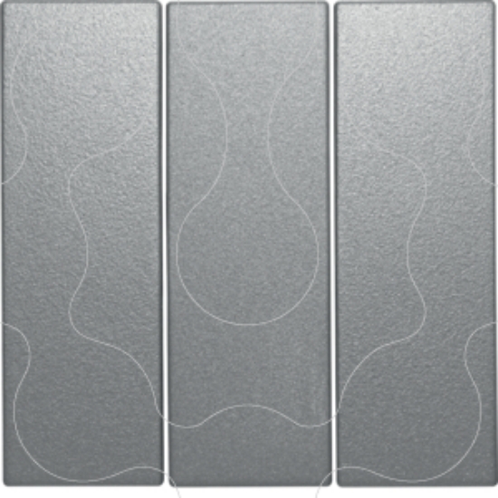 Imagem de S.1/B.x - tecla tripla, alum mate
