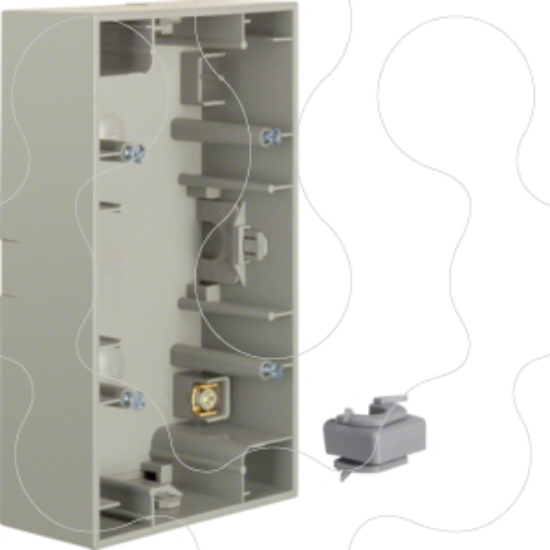 Imagem de K.1/K.5 - caixa superfície x2, inox lac