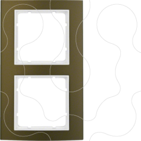 Imagem de B.3 - quadro x2, castanho/branco