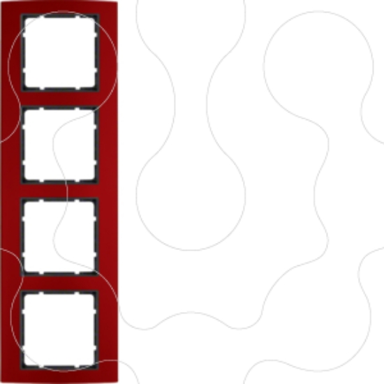 Imagem de B.3 - quadro x4, encarnado/antracite