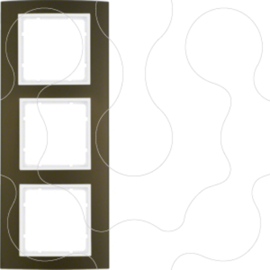 Imagem de B.3 - quadro x3, castanho/branco