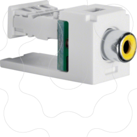 Imagem de Kit modular 1x RCA, amarelo