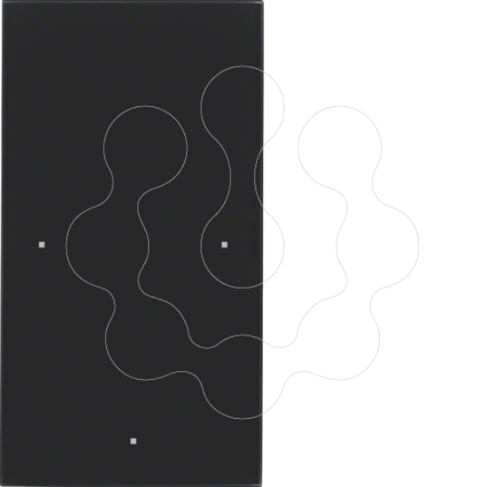 Imagem de TS Sensor - tecla x1, vidro preto