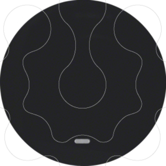 Imagem de R.1/R.3 - tecla simples c/visor, preto