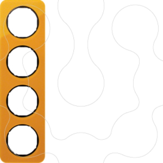 Imagem de R.1 - quadro x4, Acrílico laranja/preto