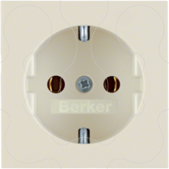 Imagem de S.1/B.x - esplh. Schuko c/obtur., creme