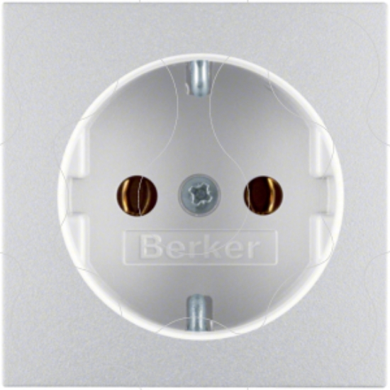 Imagem de S.1/B.x - esplh. Schuko c/obtur., alu mt
