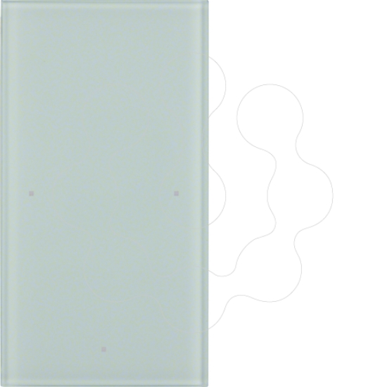 Imagem de TS Sensor - tecla x1, vidro branco