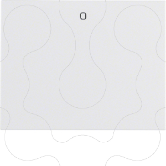 Imagem de "K.1/K.5 - tecla simples c/ ""0"", branco"