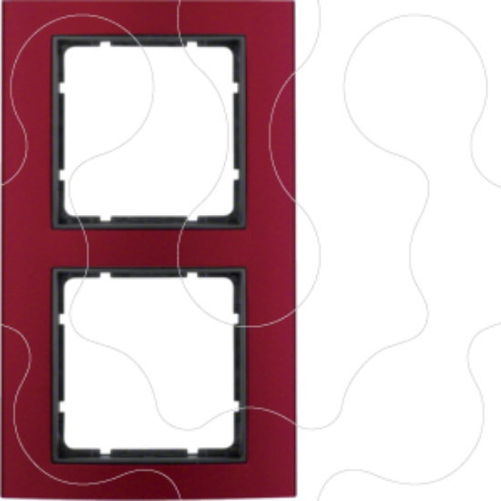 Imagem de B.3 - quadro x2, encarnado/antracite