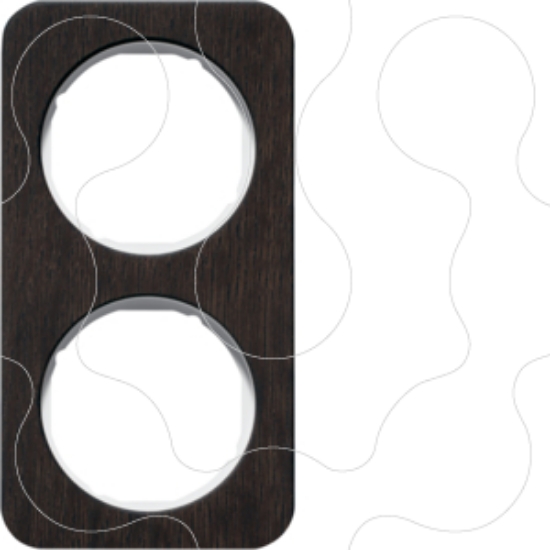 Imagem de R.1 - quadro x2, Madeira carvalho/branco