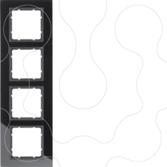 Imagem de B.7 - quadro x4, Vidro preto