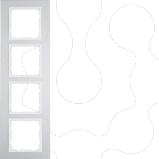 Imagem de B.3 - quadro x4, alumínio/branco
