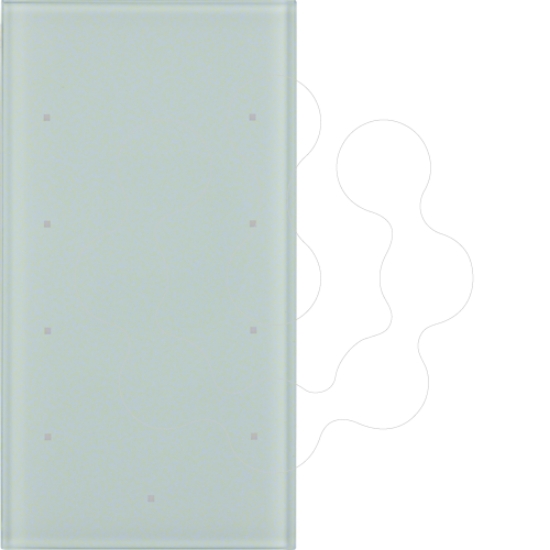 Imagem de TS Sensor - tecla x4, vidro branco