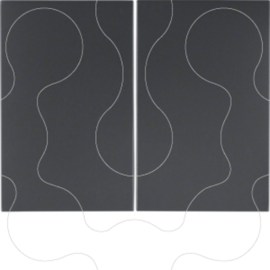 Imagem de K.1/K.5 - tecla dupla, antracite mate