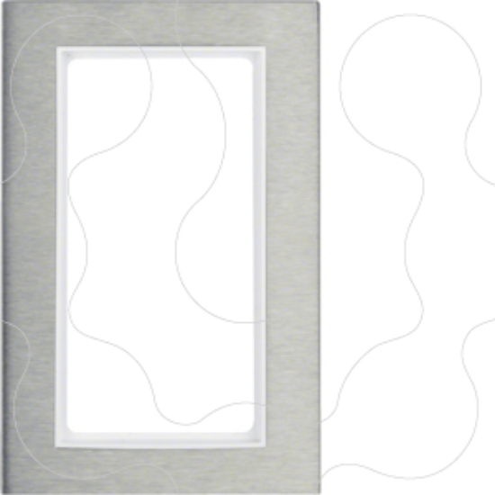 Imagem de B.7 - quadro largo, Inox/antrac mate