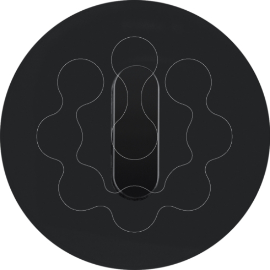 Imagem de R.classic - tecla rotativa, Vidro preto