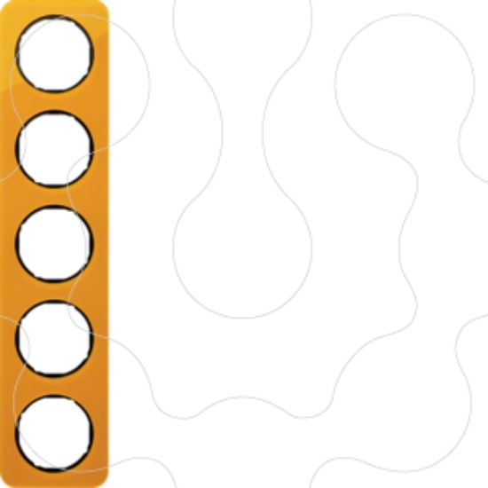 Imagem de R.1 - quadro x5, Acrílico laranja/preto