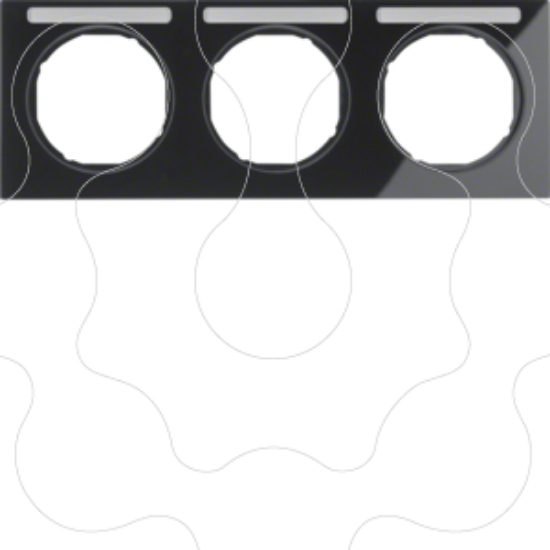 Imagem de R.3 - quadro x3 p.-etiq. horz., preto