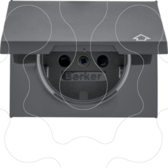 Imagem de K.1/K.5 - esplh. Schuko c/ tampa, ant mt