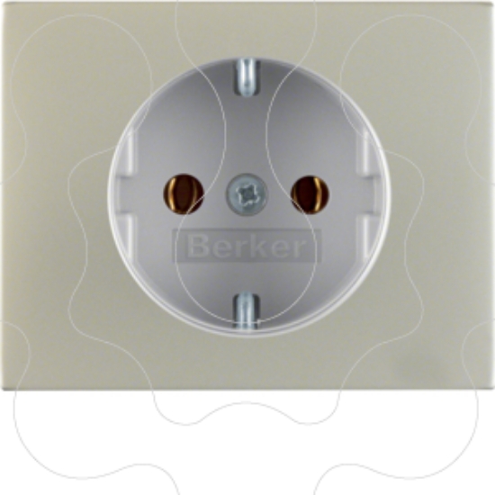 Imagem de K.1/K.5 - esplh. Schuko c/obtur., inox