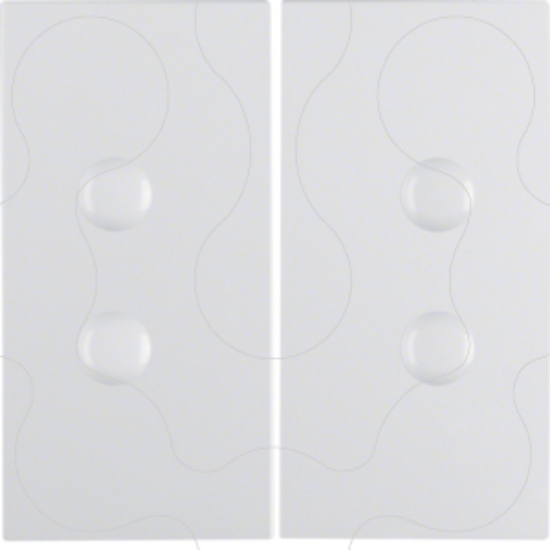 Imagem de S.1/B.x - tecla dupla aparaf., branco mt