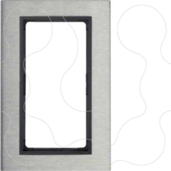 Imagem de B.7 - quadro largo, Inox/branco mate