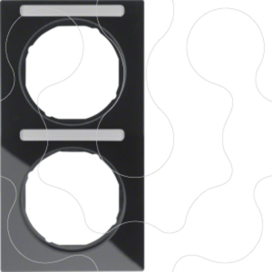 Imagem de R.3 - quadro x2 p.-etiq. vert., preto
