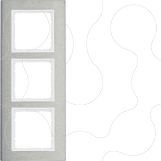 Imagem de B.7 - quadro x3 vert, Inox/branco mate