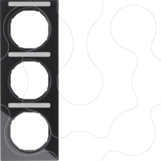 Imagem de R.3 - quadro x3 p.-etiq. vert., preto