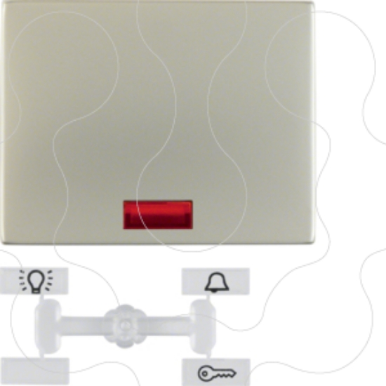 Imagem de K.1/K.5 - tecla simples c/visor, inox