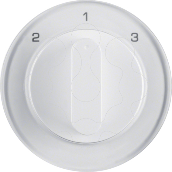 Imagem de R.1/R.3 - botão rotativo 2-1-3, branco