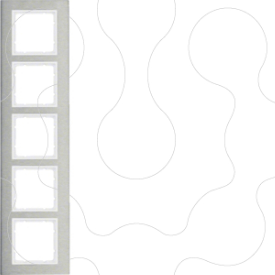 Imagem de B.7 - quadro x5 vert, Inox/branco mate
