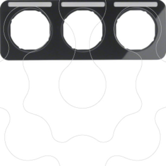Imagem de R.1 - quadro x3 p.-etiq. horz., preto