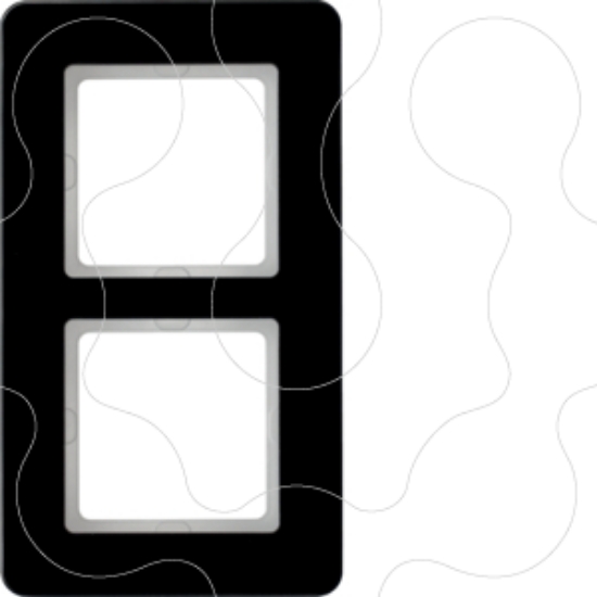 Imagem de Q.7 - quadro x2, Vidro preto