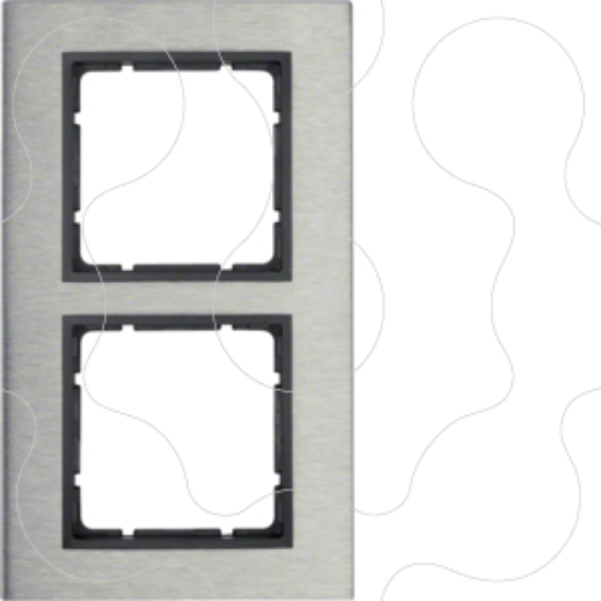 Imagem de B.7 - quadro x2 vert, Inox/antrac mate