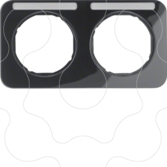 Imagem de R.1 - quadro x2 p.-etiq. horz., preto