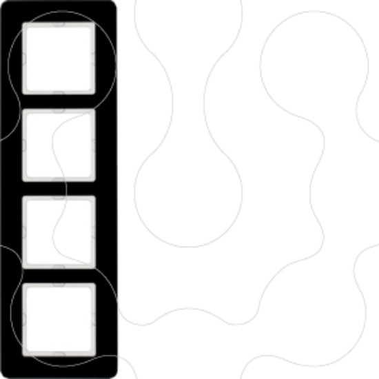 Imagem de Q.7 - quadro x4, Vidro preto