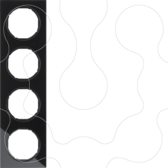 Imagem de R.3 - quadro x4 Vidro, preto