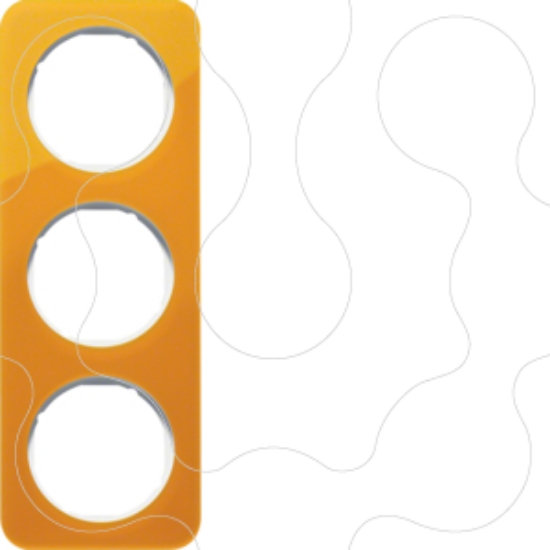 Imagem de R.1 - quadro x3, Acrílico laranja/branco