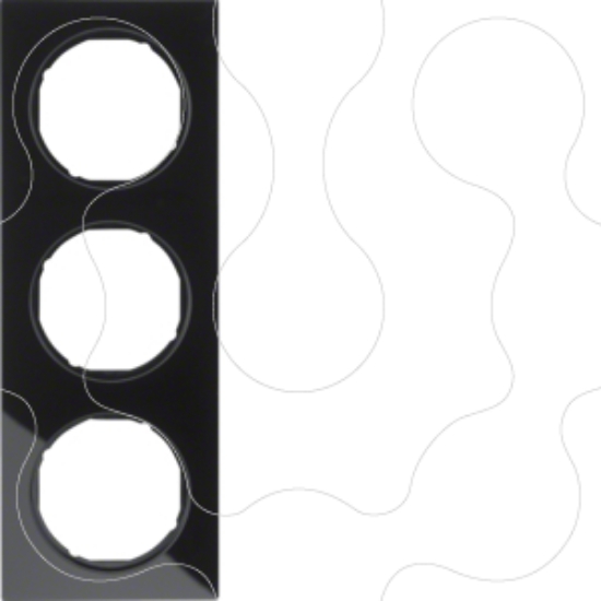 Imagem de R.3 - quadro x3, Vidro/preto