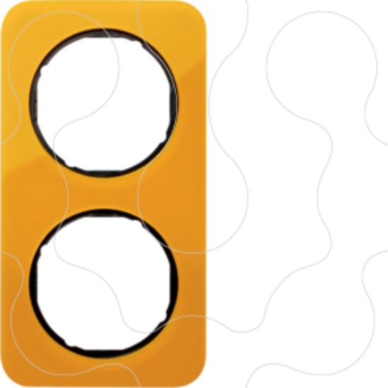 Imagem de R.1 - quadro x2, Acrílico laranja/preto