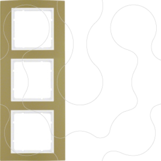 Imagem de B.3 - quadro x3, dourado/branco